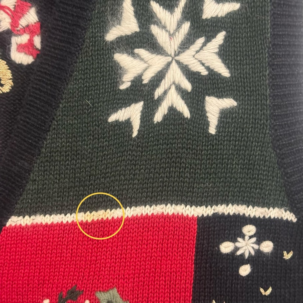 Nutcracker Vintage Size 3X Patchwork Christmas Sw… - image 8